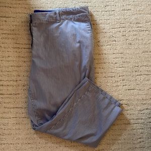 Talbots cropped chinos, blue/white stripe, women’s size 18W